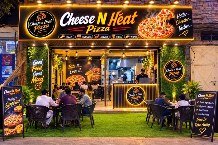 Cheese N Heat Pizza Near Bashirabad Peshawar Cheese N Heat Pizza Peshawar