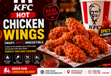 Hot Chicken Wings KFC | Crispy Wings & Order Online KFC hot chicken wings served crispy and spicy for online food delivery