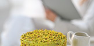 Pistachio Cake | Layers Bakeshop Delivery Layers Bakeshop Pistachio Cake with premium pistachio topping