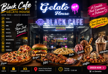 Black Cafe Gelato House Peshawar | Menu & Delivery Black Cafe Gelato House Peshawar Menu – Pizza, BBQ, Gelato and Desserts
