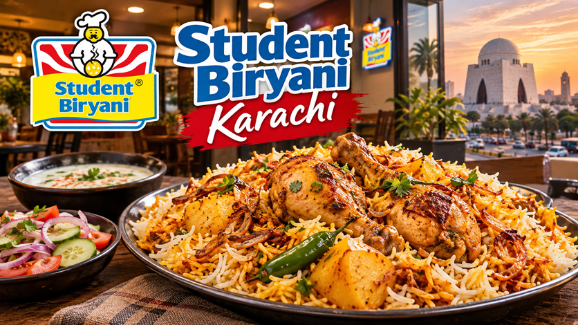 Student Biryani Karachi Menu and Delivery Student Biryani Karachi chicken biryani with rice and raita