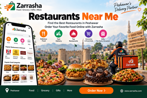 Restaurants open near me in Peshawar: a busy food street at night Restaurants open near me in Peshawar: a busy food street at night