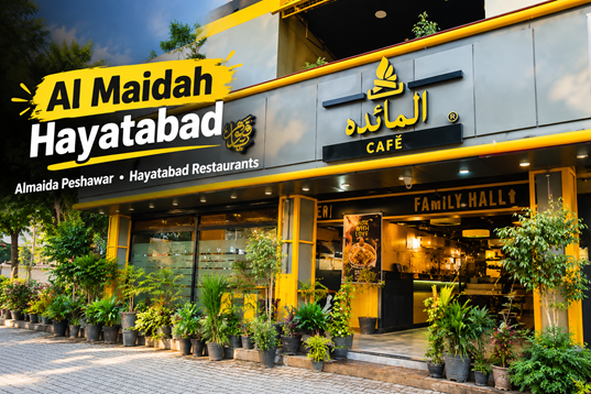Almaidah, Phase 6 Hayatabad Almaidah Hayatabad restaurant at Zangal Market, Phase 6