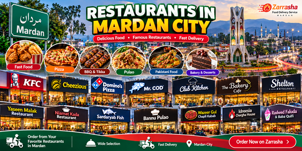 Restaurants in Mardan Restaurants in Mardan along Nowshera Road in the evening