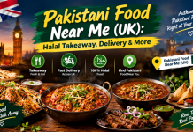Pakistani Food Near Me (UK): Halal Takeaway, Delivery & More Pakistani food near me UK: halal karahi, biryani and naan in takeaway containers