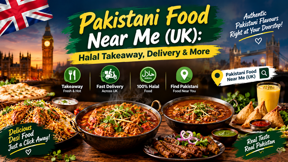 Pakistani food near uk Flavours Across the UK Pakistani food near me UK: halal karahi, biryani and naan in takeaway containers
