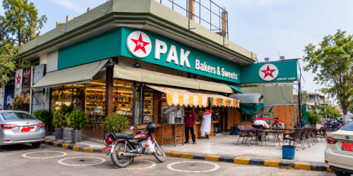 Pak Bakers, Mall Road Pak Bakers Peshawar shop front on The Mall Road, Saddar